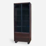 Witryna szklana DELIO I - lakier rustykalny