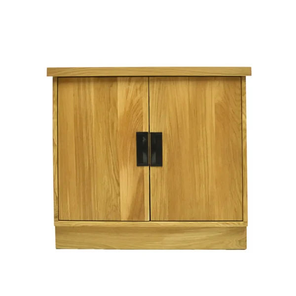 Dębowa komoda z półkami lite drewno WALT II