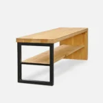 debowa lawka z polka do przedpokoju hugon (1)