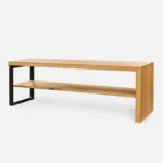 debowa lawka z polka do przedpokoju hugon (1)