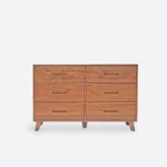 Dębowa komoda z szufladami, olej mahoń (2)