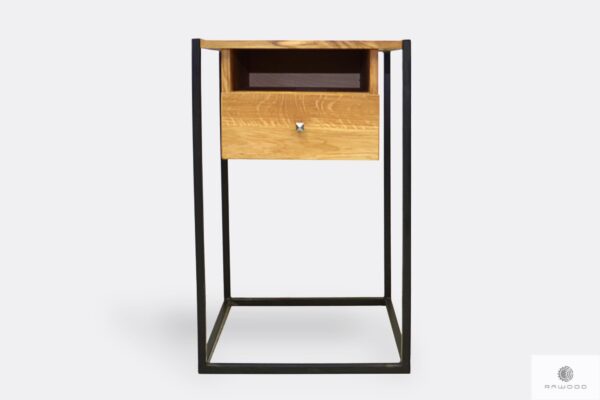 Loftowa konsola w minimalistycznym industrialnym stylu do salonu KING