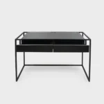 Biurko industrialne loft z drewna i metalu do gabinetu BRAN