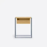 Konsola dębowa na metalowej podstawie KING II