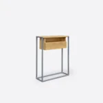 Konsola dębowa na metalowej podstawie KING II