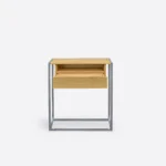 Konsola dębowa na metalowej podstawie KING II