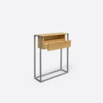 Konsola dębowa na metalowej podstawie KING II