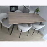 stół VITA II 180×90 + dostawka 1×50 cm bielony mgiełka (2)