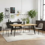 stół loft z dębowym blatem VITA II (4)