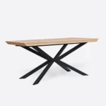 Stół dębowy loft na metalowych nogach DEVON (2)