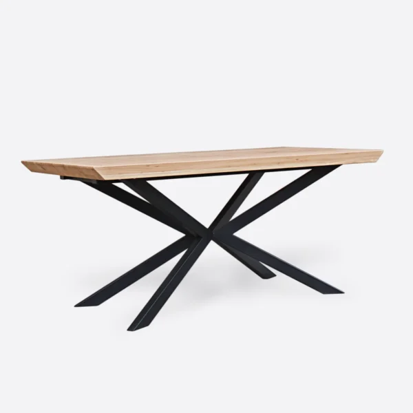 Stół dębowy loft na metalowych nogach DEVON (2)