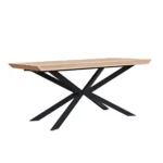 Stół dębowy loft na metalowych nogach DEVON (2)(1)