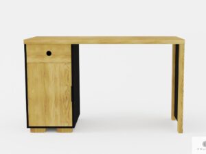 Nowoczesne biurko z litego drewna dębowego do gabinetu CARLA
