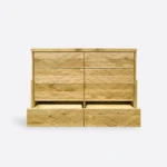 Nowoczesna komoda dębowa z szufladami do salonu CARIN I