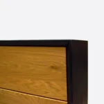 Dębowa szafka RTV z szufladami nowoczesna DENIS II