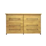 Industrialna komoda dębowa z szufladami do salonu HUGON II