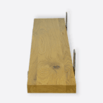 Półka dębowa ścienna z uchwytami