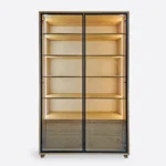 witryna dębowa MERIS I z oświetleniem