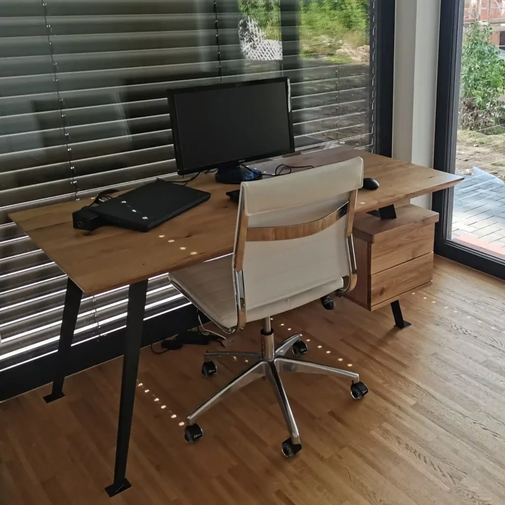 biurko dębowe dębowe fronty VITA II