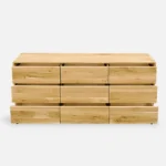 dębowa komoda Meris III styl industrialny (4)