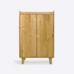 Dębowy barek na alkohole do salonu gabinetu NESS