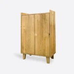 Dębowy barek na alkohole do salonu gabinetu NESS