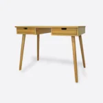 Designerskie stylowe biurko drewniane z szufladami do gabinetu AXEL