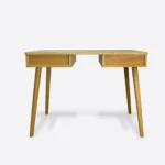 Designerskie stylowe biurko drewniane z szufladami do gabinetu AXEL