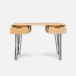 dębowe biurko AXEL stalowa podstawa (5)