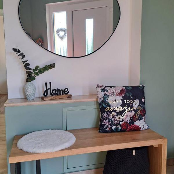 Dębowa industrialna ławka na wymiar zamówienie ławka w stylu loft RaWood