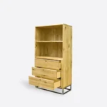 Regał dębowy do salonu MERIS III