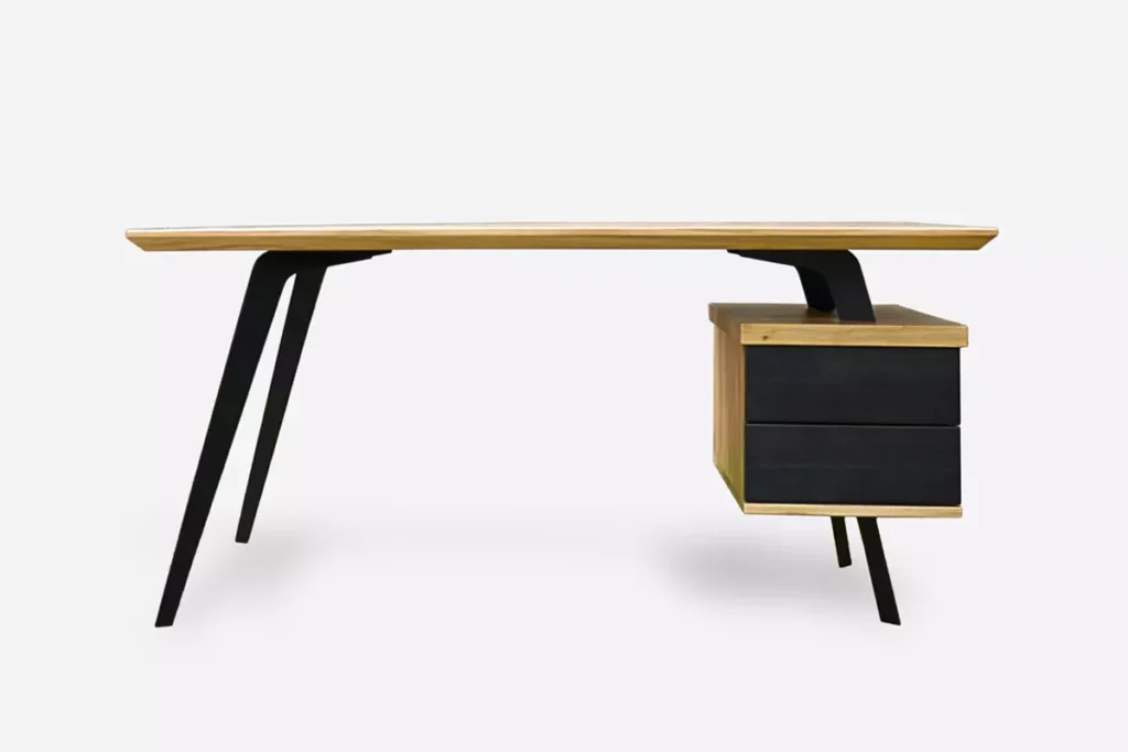 Biurka z litego drewna dębowego designerskie dębowe biurka do gabinetu na wymiar producent warszawa RaWood