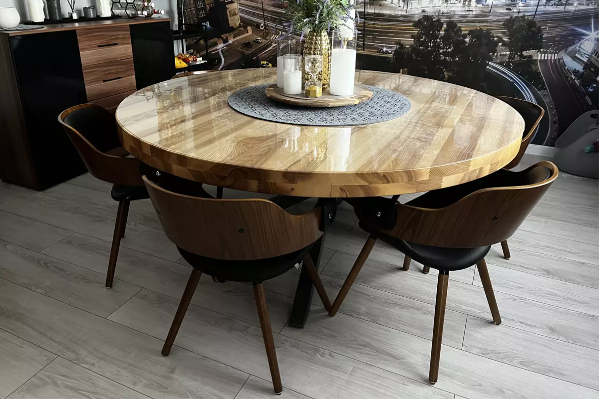 Okrągły stół drewniany do salonu jaki wybrać rozkładany stół okrągły dębowy do jadalni