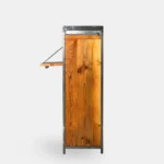 Barek alkoholowy z litego drewna do salonu