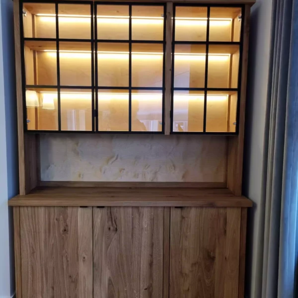 Kredens dębowy z litego drewna MARINO - mebel na wymiar