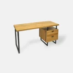 Industrialne biurko z dębowego drewna do gabinetu kancelarii HUGON