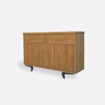 Komoda dębowa industrialna z litego drewna VITA