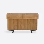 Komoda dębowa industrialna z litego drewna VITA