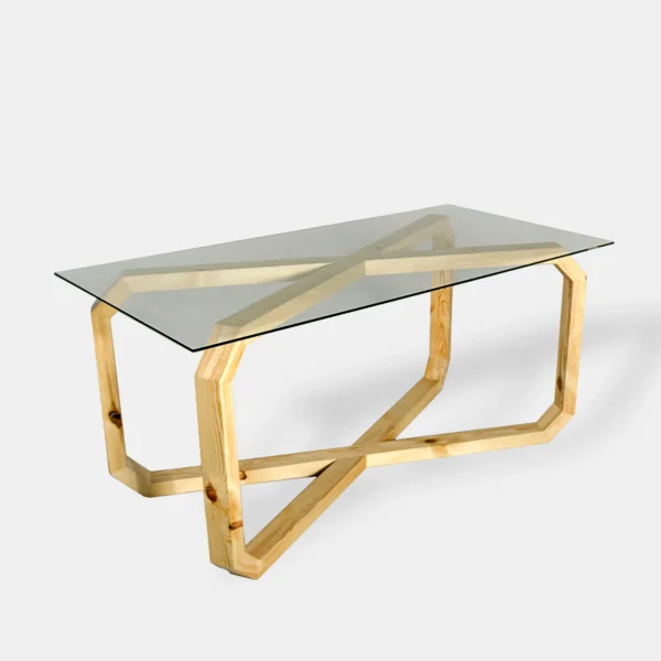 Designerski stół ze szklanym OMNIS