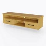 Szafka RTV dębowa wisząca do salonu CARIN