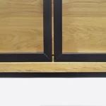 Witryna dębowa loft z litego drewna do salonu MERIS II