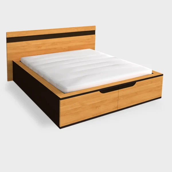 Łóżko z litego drewna do sypialni LAGOS