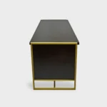 Nowoczesne biurko z litego drewna dębowego do biura gabinetu CARIN