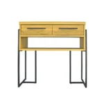 Dębowa konsola w jodełkę do przedpokoju CARIN