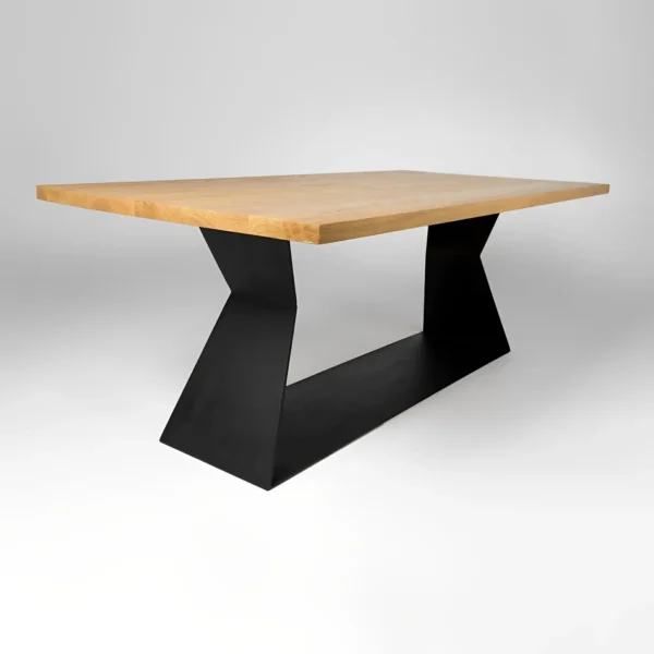 Dębowy stół na czarnej podstawie PHARELL