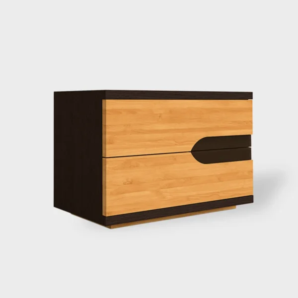 Szafka nocna z szufladami z litego drewna do sypialni LAGOS