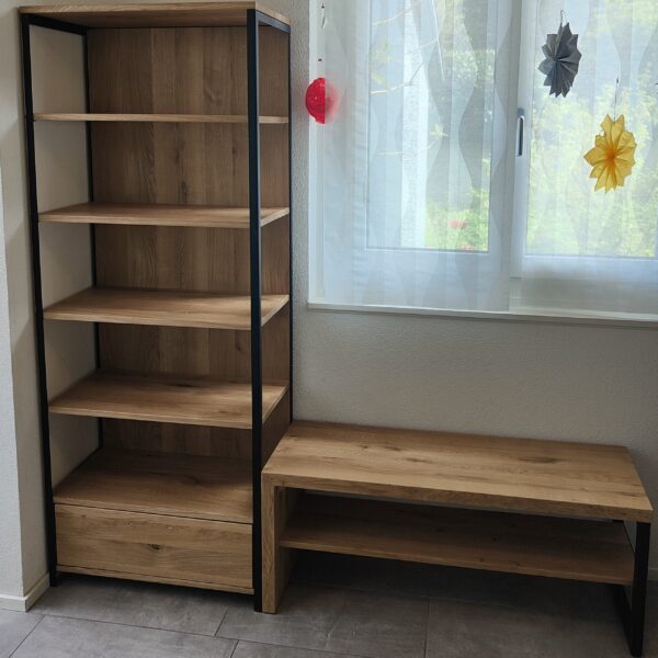 Ławka HUGON II z regałem