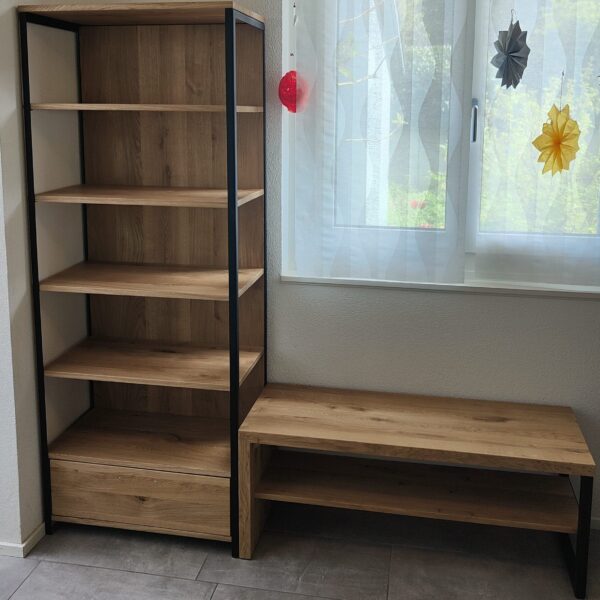 Ławka HUGON II z regałem