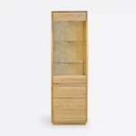 Witryna dębowa przeszklona słupek CORA