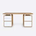 biurko z drewnianym blatem DORIS I (1)